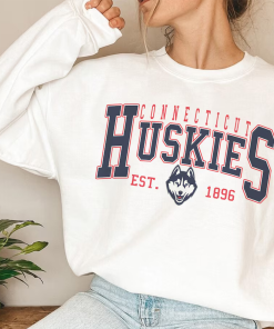 Comfort Colors® Vintage UConn Basketball Sweatshirt, Huskies…