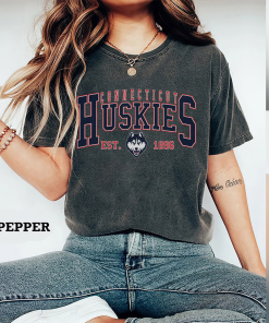 Comfort Colors® Vintage UConn Basketball Sweatshirt, Huskies…