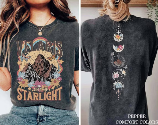 Velaris City of Starlight ACOTAR Shirt, The Night Court Shirt, Bookish Gift, Court of Thorns and Roses Shirt, SJM Merch, Comfort Colors