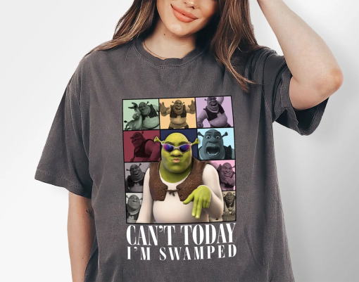 Shrek Can’t Today I’m Swamped The Eras Tour Shirt, Shrek Funny Trending Shirt, I’m Swamped Shirt, Shrek Face Meme Shirt