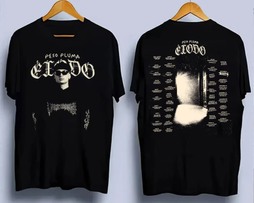 Vintage 90s Style Peso Pluma Tour T-Shirt, Peso Pluma 2024 Concert Shirt, Peso Pluma Music Shirt, Exodo 2024 Concert Shirt For Fan