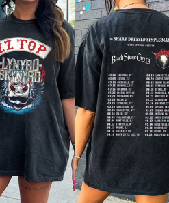 Lynyrd Skynyrd Z-Z Top Tour 2024 Shirt,…