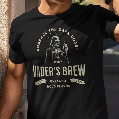 Vader’s Brew T-Shirt, Darth Vader Shirt, Star Wars Shirt, Star War T-Shirt, unisex, Darth Vader Merch, Star Wars Gifts, Starwar shirt, gift