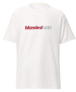 Frank Ocean Blonded Radio T-Shirt Red logo*UK…