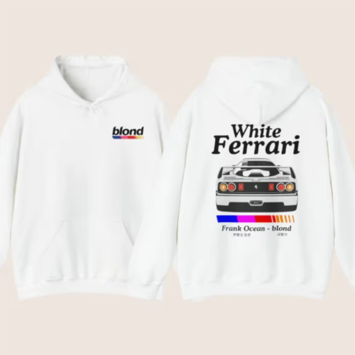 Frank Ocean White Ferrari Hoodie | 8 Colors Available | Unisex Men’s Women’s Hoodie