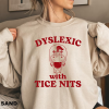 Dyslexic With Tice Nits, Funny Dyslexia Shirt, Frog T Shirt, Dumb Y2k Shirt, Stupid Vintage Shirt, Sarcastic Cartoon Tee, Silly Meme Shirt