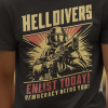 Helldivers 2 T Shirt, Helldivers Video Game Shirt For Him, Unisex Comfort Colors Gaming Tee, Gift For Helldivers Lovers