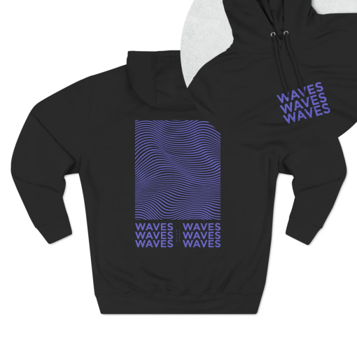 WAVES Hoodie both sexes Best Oversized Quality Fashion Sweatshirt Hip Hop Streetwear 100% Cotton WAVES Pullover