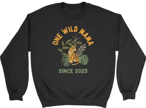 Personalised Mum Mummy Gift Sweatshirt Mens Womens Wild Mama Since Jumper