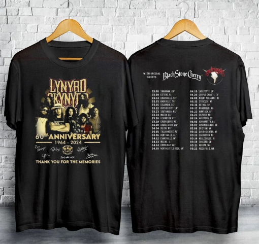 Lynyrd Skynyrd ZZ Top Tour 2024 T-Shirt Unisex