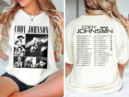 Cody Johnson Tour 2024 Shirt, Cody Johnson Sweatshirt, Cody Johnson TShirt, Cody Johnson Concert 2024, Cojo Country Music Shirt,Gift for Her