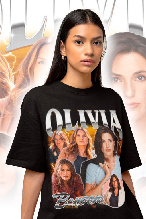 Olivia Beson Retro 90s Tee – Olivia Benson Sweatshirt – Olivia Benson Gift – Mariska Hargitay T-shirt – Olivia Margaret Benson Tribute