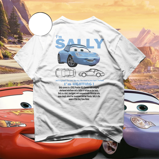 Limited Sally T-Shirt – Sally And McQueen Fan tee – Cars Movie Tee – McQueen Shirt – Couple Shirts – Vintage Car Tee