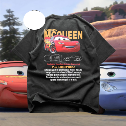 Limited McQueen T-Shirt – Lightning McQueen Fan tee – Cars Movie Tee -McQueen And Sally Shirt – Couple Shirts – Vintage Car Tee – Sally Tee