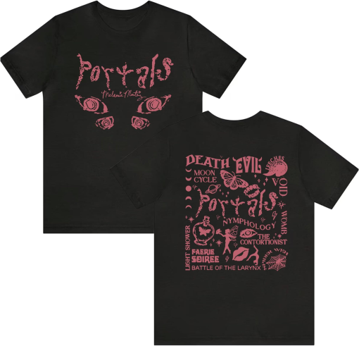 Martinez Portals Tour 2024 Shirt Album Singer Merch for Men Women Fan Black