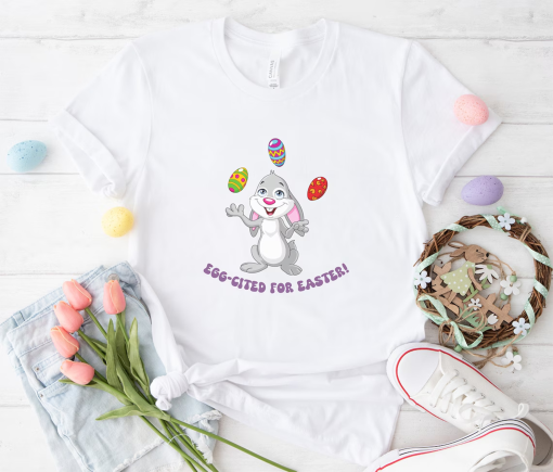 Easter Bunny tshirt, Egg-cited for Easter Shirt, Kids Easter Shirt, Cute Easter Shirt, Easter Family Outfits, Easter Family Matching shirts