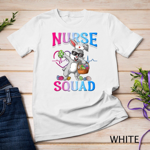 Cute Nurse Squad Easter Bunny T-Shirt Unisex T-shirt