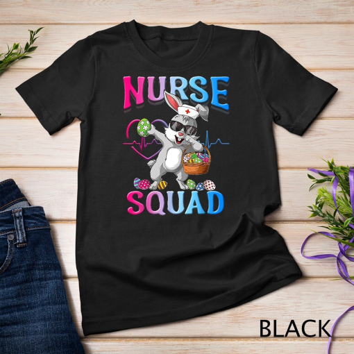 Cute Nurse Squad Easter Bunny T-Shirt Unisex T-shirt