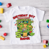 Personalized Ninja Turtles Personalized Birthday Boy T-shirt, Custom Ninja Turtles Birthday T-shirts, Ninja Turtles Family matching Tshirt.