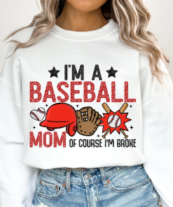 Funny Baseball Mom shirt, Baseball shirt, Glitter…