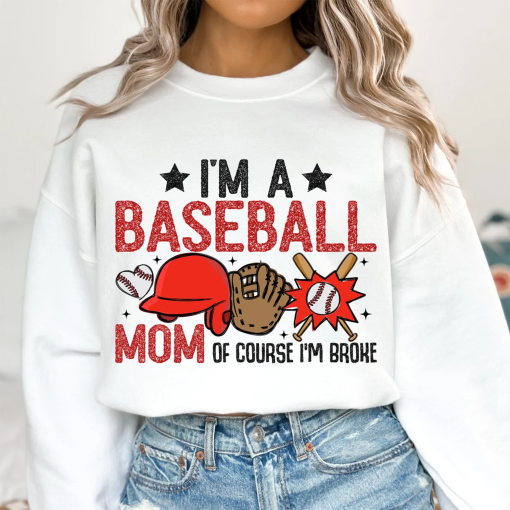 Funny Baseball Mom shirt, Baseball shirt, Glitter Baseball Shirt Design, Sublimation Design, Digital Download, Retro Baseball Mama shirt,