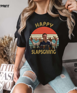 Happy Slapsgiving Retro Vintage Comfort Colors Shirt…