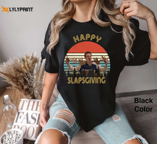 Happy Slapsgiving Retro Vintage Comfort Colors Shirt – Funny Thanksgiving Gift 2024