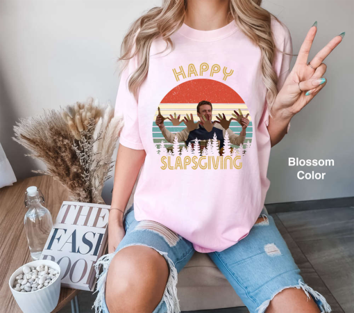 Happy Slapsgiving Retro Vintage Comfort Colors Shirt – Funny Thanksgiving Gift 2024