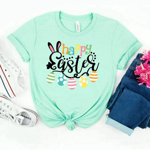 Happy Easter Shirt,Easter Bunny Shirt, Easter Family Shirt, Easter Matching Shirt Gift for Men and Women