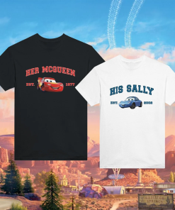 Cars Matching Shirt, L. Mcqueen and Sally…