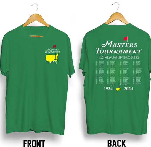 2024 Masters Tournament Golf Champion Augusta T Shirt  Gift Fan