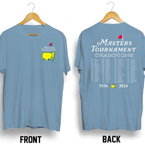 2024 Masters Tournament Golf Champion Augusta T Shirt  Gift Fan