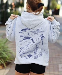 Underwater Sea Animal Vintage Hoodie | Gift…