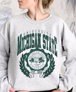 Michigan State University Vintage Sweatshirt, Michigan State…