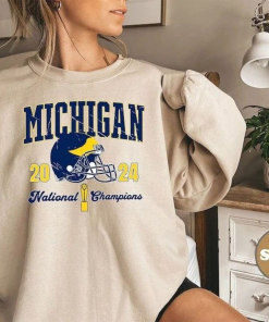 Michigan Football Vintage Style Crewneck Sweatshirt, University…