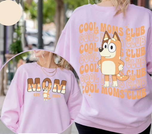 Bluey Cool Mom Club Shirt, Bluey Mum Shirt, Bluey Mother’s day shirt, Bluey Mom Life Shirt, Bandit Heeler Shirt, Bluey Mother’s day shirt