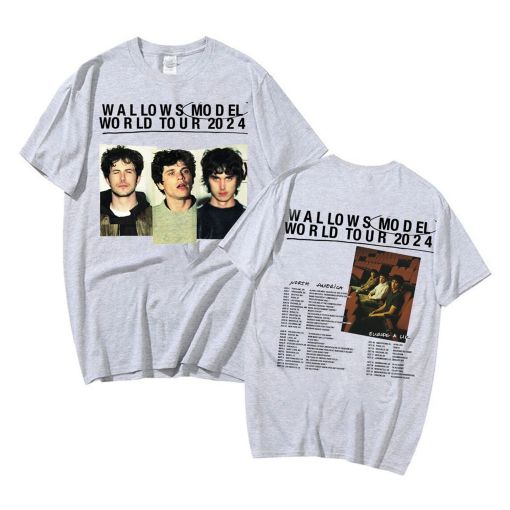 Wallows Model 2024 World Tour Double Sided Shirt, Wallows 2024 Concert Tee, Wallows Band Fan Shirt, Wallows Music Tour Merch