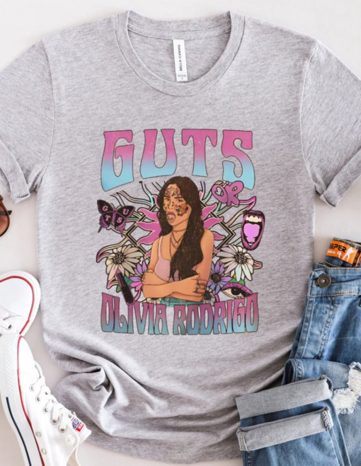 Olivia Rodrigo Guts Tour Shirt,Olivia Rodrigo,Guts Tour 2024,Concert Shirt,Guts Tee, Olivia Bad Idea Right,Sour Tour, Merch Gift For Her