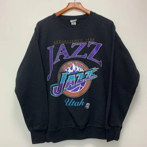 Vintage NBA Jazz Basketball Sweatshirt \T-Shirt, Utah Basketball Sweatshirt, NBA All Star Tee, Basketball Tee, Unisex Tshirt Crewneck Hoodie