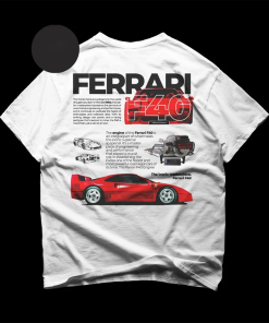 Limited Ferrari F40 T-Shirt – Retro Style…