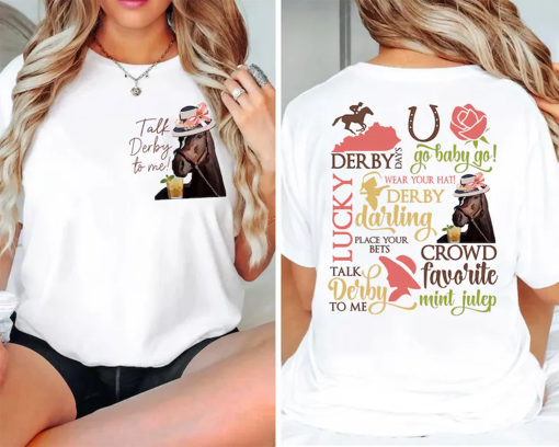 Talk Derby To Me Shirt, 2024 Kentucky Derby Shirt, Horse Race Shirt, Racing Horse Shirt, Race Weekend Shirt, Kentucky Derby Tee