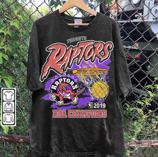 Vintage 90s Graphic Style Toronto Raptors T-Shirt – 2019 NBA Champions Vintage Tee – Retro Basketball Tee For Man and Woman Unisex T-Shirt