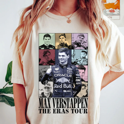 Max Verstappen The Eras Tour Shirt, Vintage Racing Tshirt, Champion Formula 1 Tee, Vintage Design Graphic Tee 90s Sweatshirt Gift