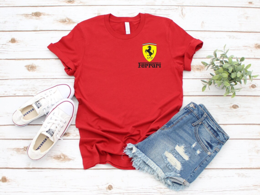 Ferrari Shirt, Ferrari Race Shirt, Car Shirt, Car Tshirt, Race Shirt, Race Car, Ferrari Tshirt, Formula 1 Shirt, Ferrari Shirts