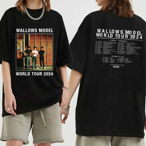 Wallows Model World Tour 2024 Shirt, Wallows Band Fan Shirt, Wallows 2024 Concert Shirt, Model World Tour 2024 Shirt