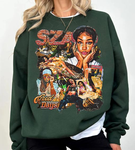 Vintage SZA Good Days T-Shirt,Good Days T-Shirt,Retro American Rapper Oversized Shirt,90s Graphic Style Shirt,Rap Hip Hop Bootleg Gift