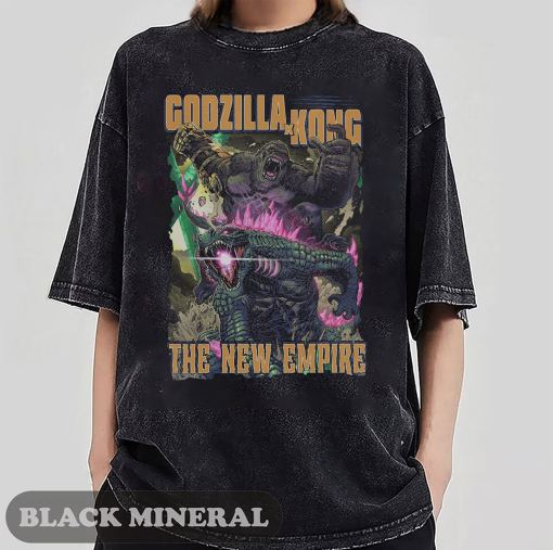 Vintage Godzilla X Kong The New Empire 2024 Shirt, Godzilla X Kong Shirt, Godzilla Movie Shirt, Godzilla Movie 2024 Shirt