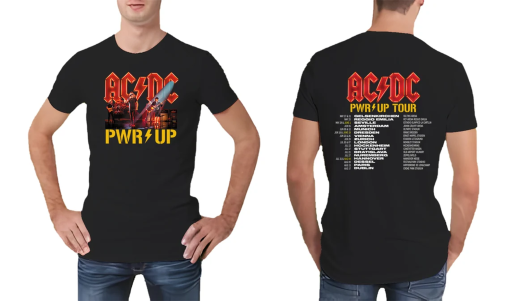 ACDC Band AC/DC Rock Music Band Pwr Up – Pwr Up Tour 2024 with Pwr tour dates.