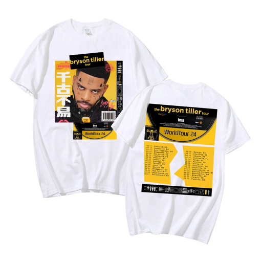 The Bryson Tiller 2024 Tour Shirt, Bryson Tiller Tour Shirt, Bryson Tiller 2024 Concert Tee, Bryson Tiller Fan Gift, Bryson Tiller Merch