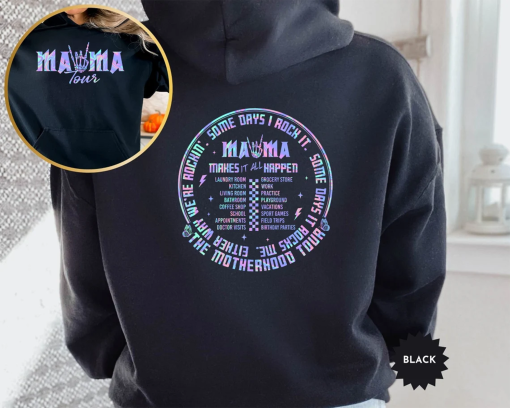 Mama Rock Tour Sweatshirt, Mom Life Hoodie, Rock and Roll, Motherhood World Tour, Music Lover Tee, Funny Mothers Day Gift, Concert Sweater